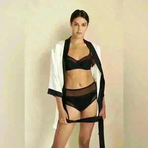 Natural Silk Robe Capella by Less Is Amor